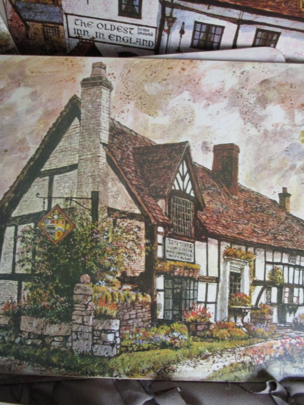 set of 6 vintage cork board table mats - Picture 4 of 16